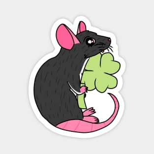 Lucky Clover Rat (Full Color Version 3) Magnet