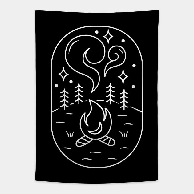 bonfire Tapestry by teeszone_design