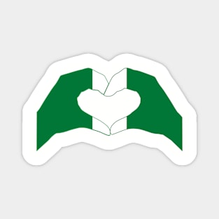 We Heart Nigeria Patriot Flag Series Magnet