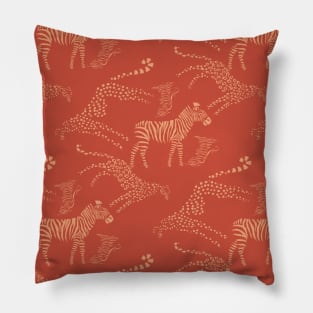 Burnt Orange Animals Neck Gator Leopards Zebras Burnt Orange Animal Pillow