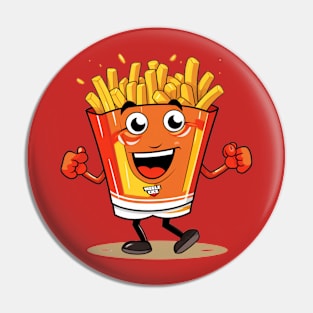 kawaii french fries T-Shirt cute ,potatofood Pin