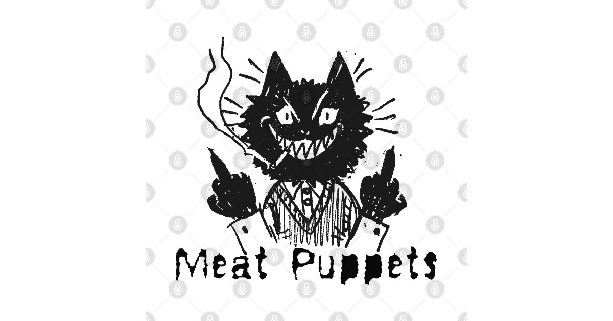 meat puppets and the bad cat Meat Puppets TShirt TeePublic
