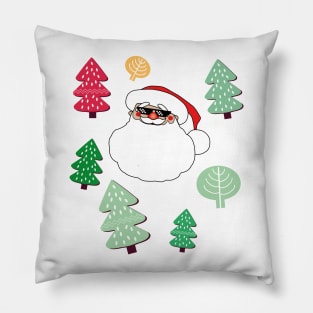 Papa Noel con lentes Pillow