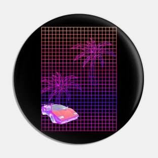 Vaporwave Cruise Pin