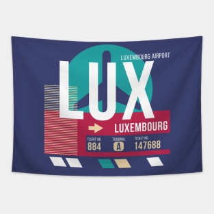 Luxembourg (LUX) Airport Code Baggage Tag Tapestry