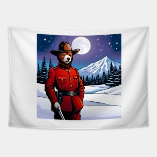 Teddy Canadian Mountie Tapestry