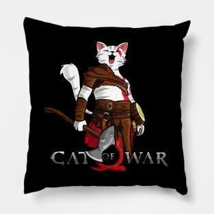 Cat of War Pillow