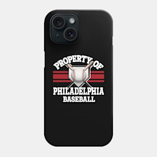 Proud Name Philadelphia Graphic Property Vintage Baseball Phone Case