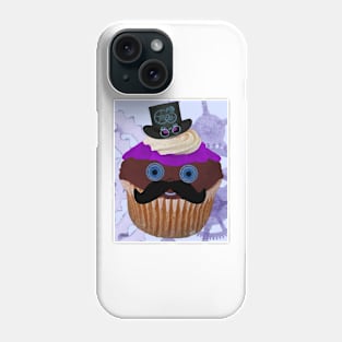 Steampunk Mustache Cupcake Phone Case