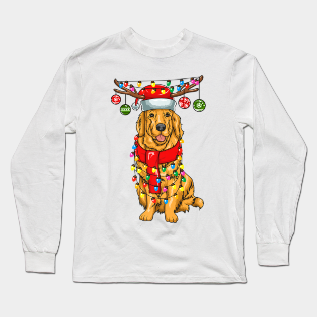 Christmas Golden Retriever Dog Holiday - Dog Christmas - Long Sleeve T ...