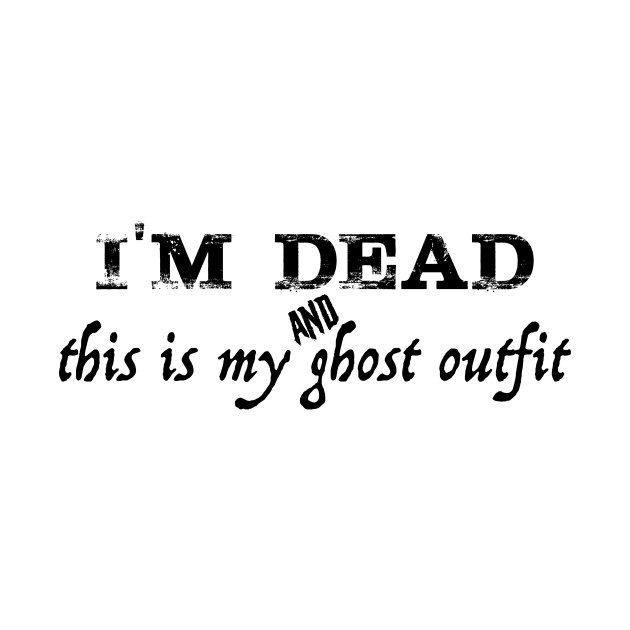 Ghost outfit in black (for light clothing) by Six Degrees of WTF Podcast