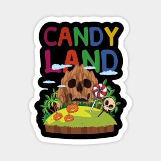 candy land, Happy Halloween Magnet