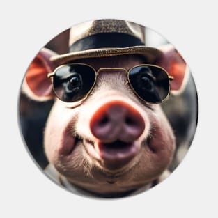 Funny pig Pin