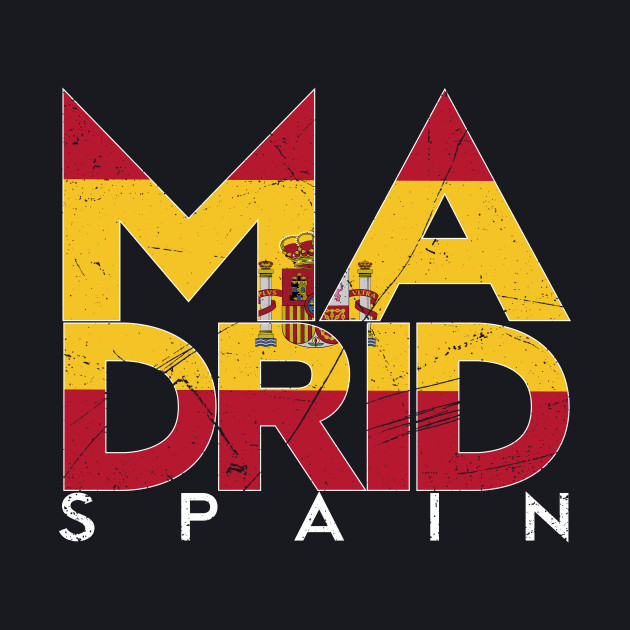 Spanish Flag Madrid Spain Madrid Spain Baseball TShirt TeePublic