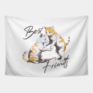 Best Cat Friend Tapestry