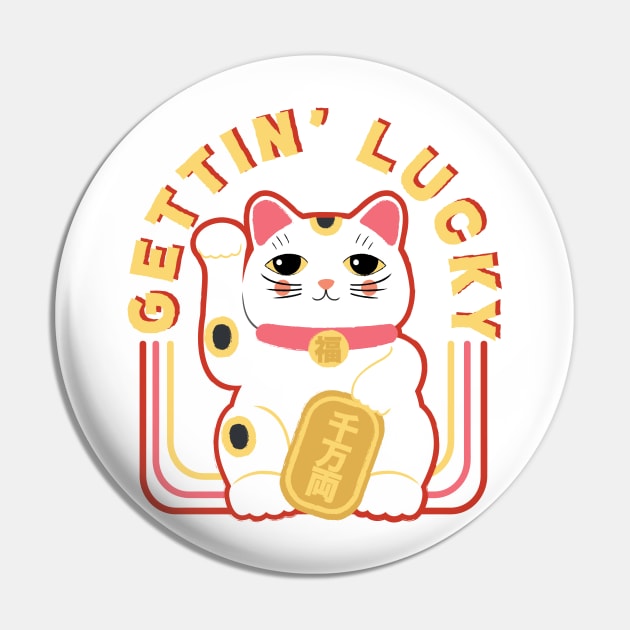 Gettin' Lucky - Lucky Cat Pin by Perpetual Brunch