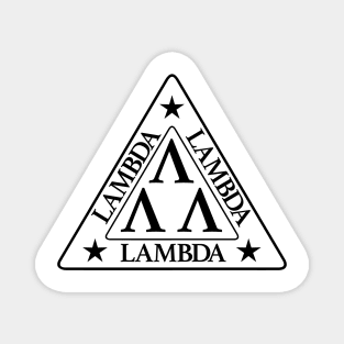 Lambda Lambda Lambda Fraternity Tee BLK LOGO Magnet