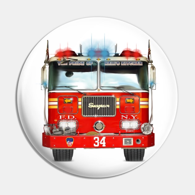 Legendary Hero Fire Truck Pin by MotorManiac