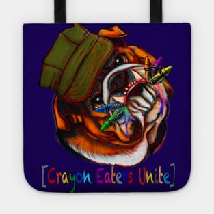 Semper Fi Marine Corps Crayon Eaters Unite, full color Tote