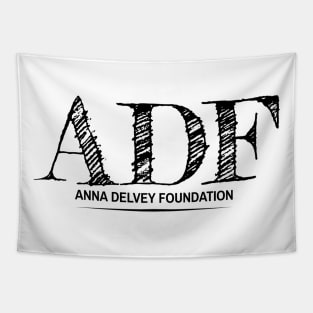 ADF Anna Delvey Foundation Scribbled Logo Tapestry