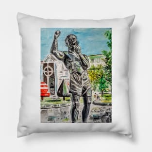 Rinty Monaghan statue Pillow