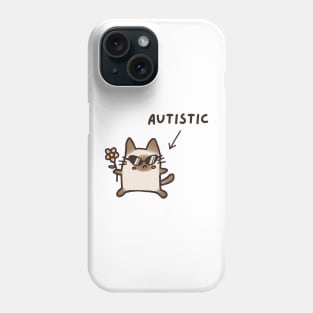 Autistic Cat (Light) Phone Case