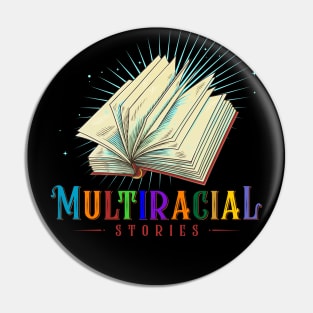 Multiracial Stories Logo Pin