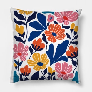 Matisse Inspired Abstract Contemporary Floral Pillow