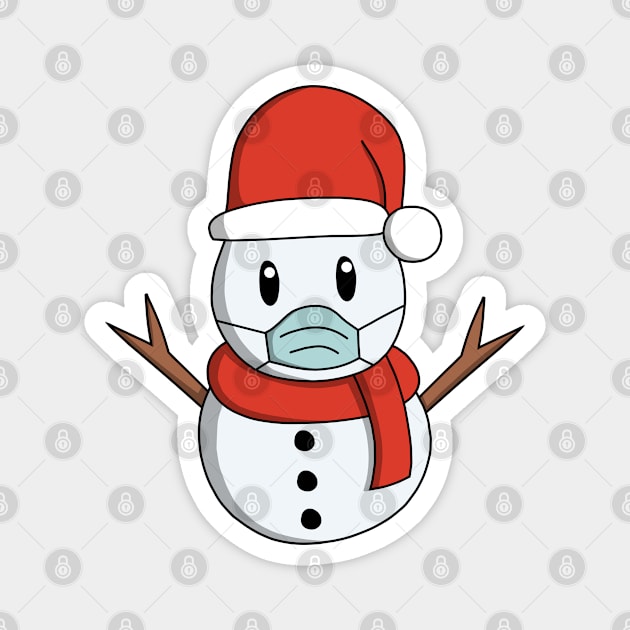 Quarantine Christmas Snowman 2020 Magnet by pako-valor