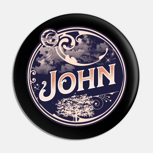 John Name Tshirt Pin by Renata's