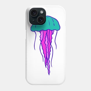 Blue and Pink Jellyfish Phone Case