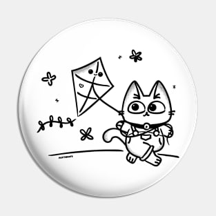 Kite Kitty Pin