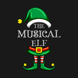 The Musical Elf Matching Family Christmas Pajama T-Shirt