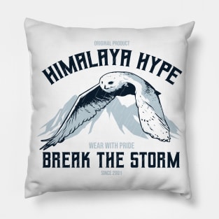 Snowy Owl Himalayan Hype Pillow