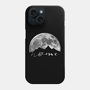 HOME Mountains On MOON, Full Moon Phone Case