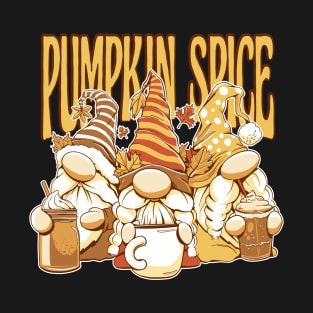 Gnomes with autumn drinks T-Shirt