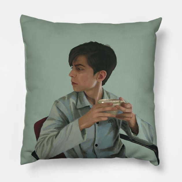 Five Hargreeves - Umbrella Academy Pillow by brainbag