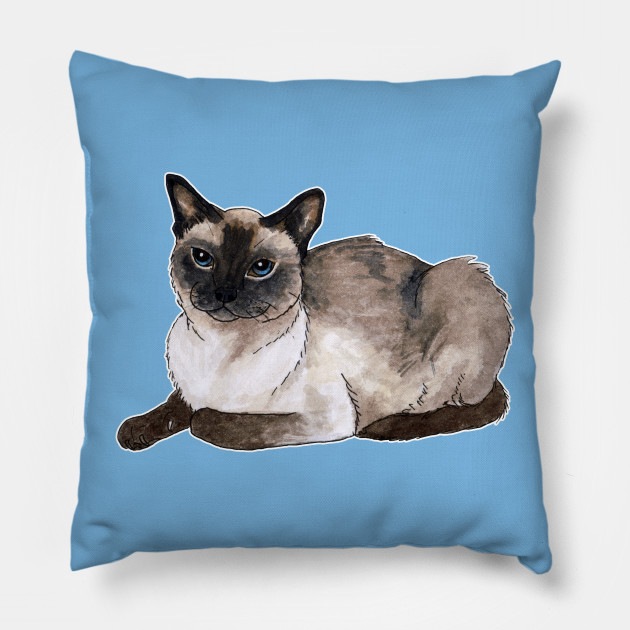 Siamese Cat Siamese Cat Pillow Teepublic