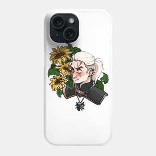 Geralt and sunflowers Phone Case