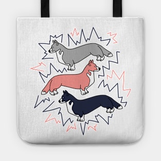 Corgi Dog Power Retro Tote