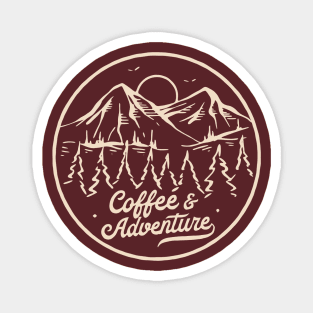 Coffee & Adventure Magnet