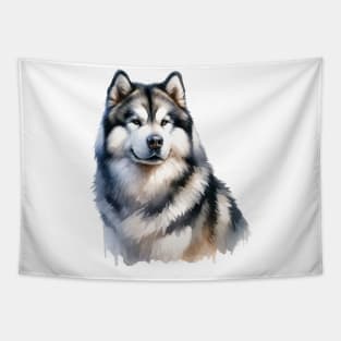 Watercolor Alaskan Malamute - Beautiful Dog Tapestry