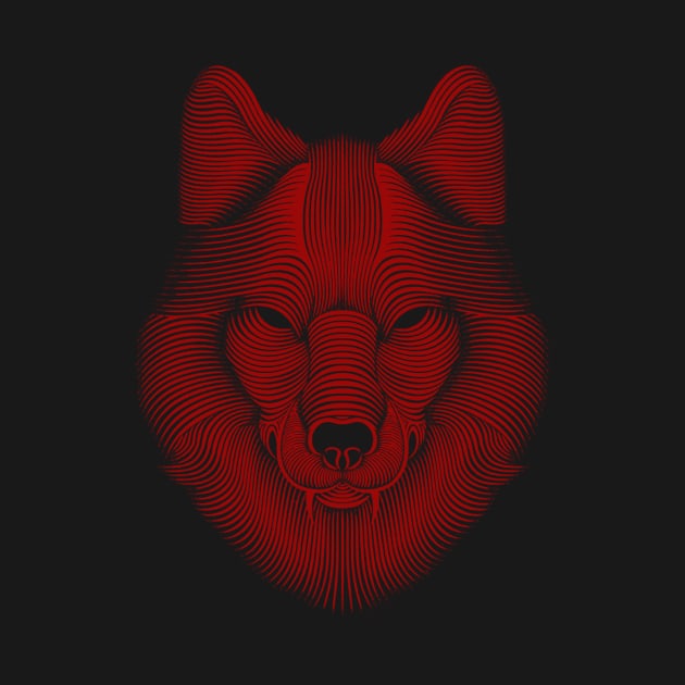 WOLF LINE RED by Verisman