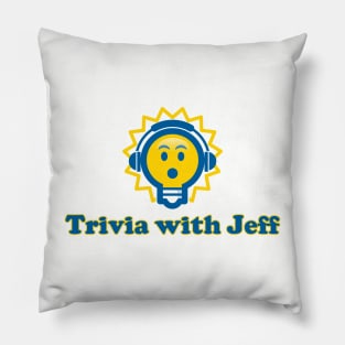 Trivia with Jeff Stacked Logo Pillow