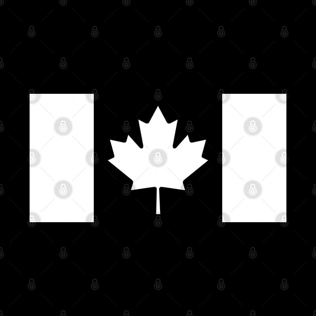 Canada Flag - White by Raw10