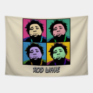 Rod Wave 80s Pop Art Style Tapestry