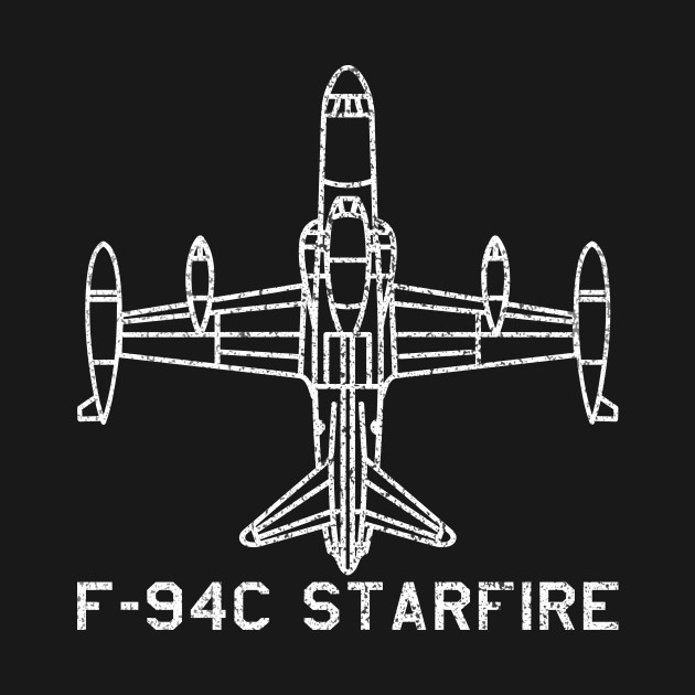 F 94c Starfire Jet Airplane Aircraft Blueprint Art F94 Starfire