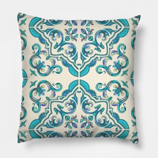 Boho Tiles / Vibrant Summer Holiday Pillow