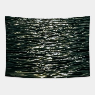 BLACK AND SILVER SHADES OF THE SEA DESIGN Tapestry