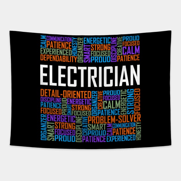 Electrician Tapestry by LetsBeginDesigns